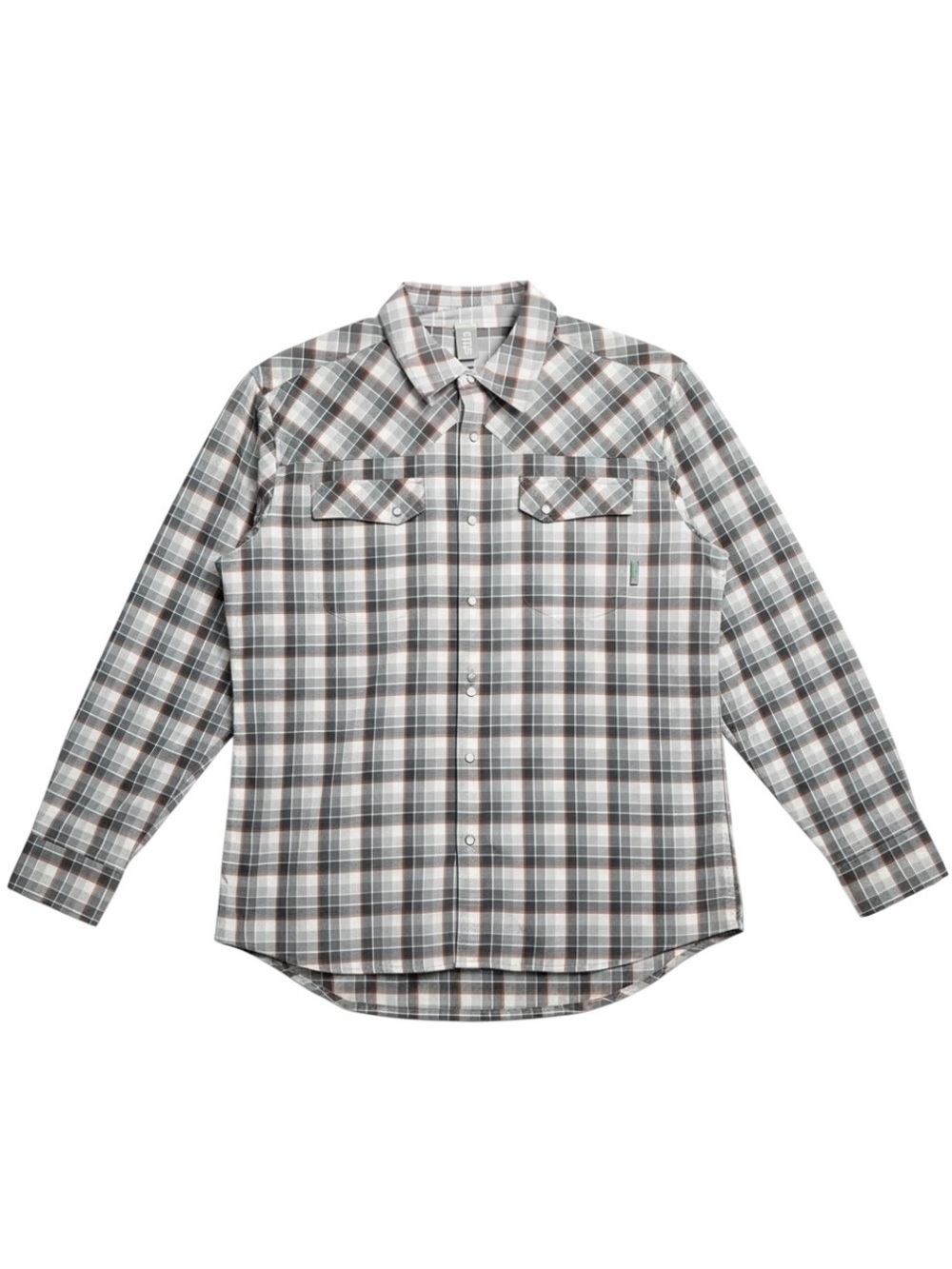 Stio Eddy Long Sleeve Shirt Grey Plaid Size XL